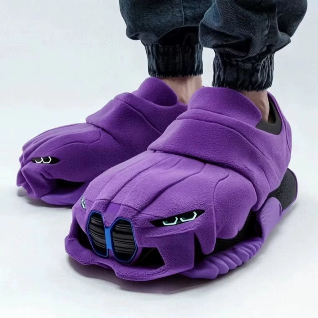 Hot Selling Dropshipping Product 2025 Home Slippers Cotton Shoes House Sneaker Plush Slipper Sneaker Car Slipper